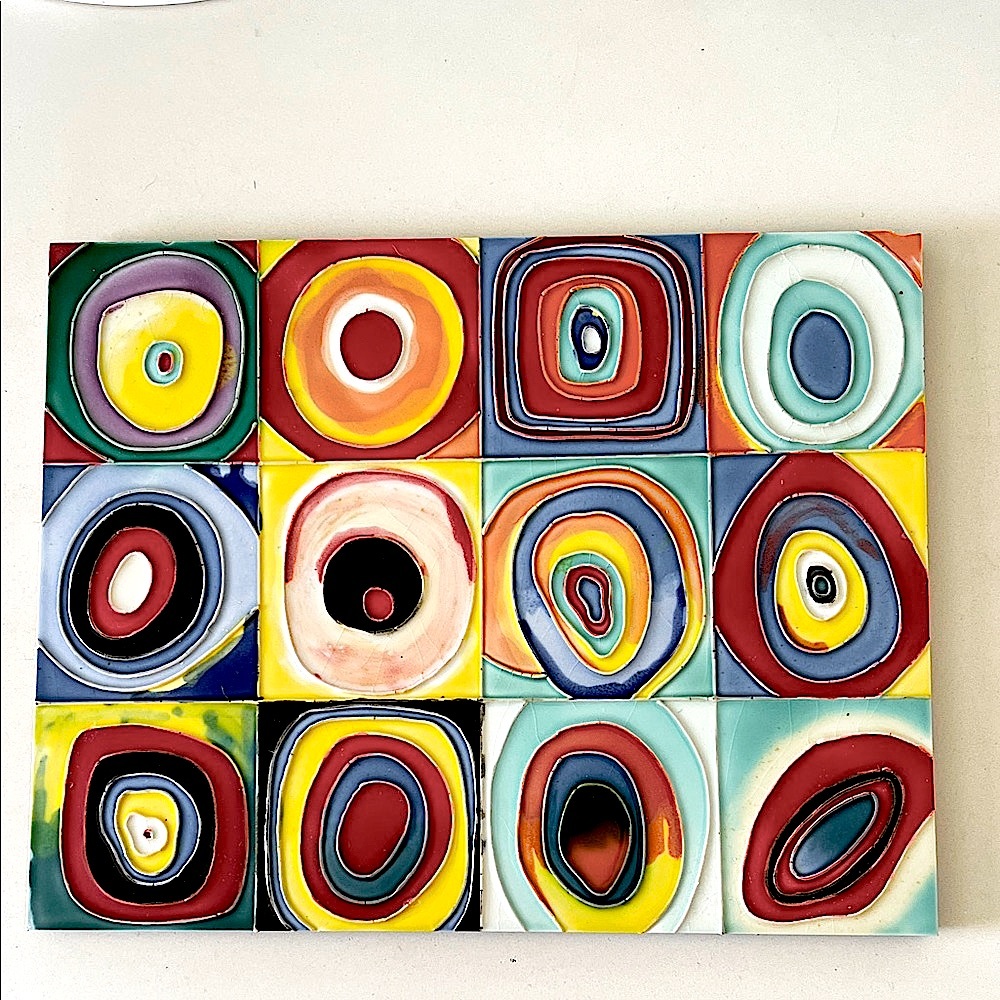NEW Colorful Ceramic Abstract Art